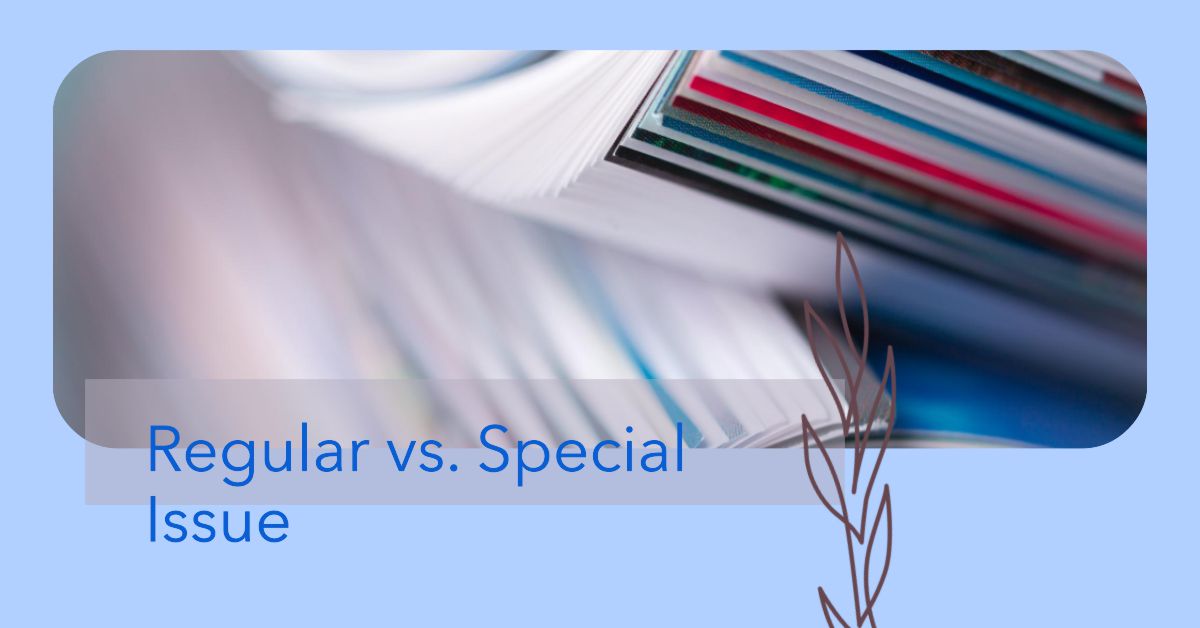 regular issue vs. special issue of a journal